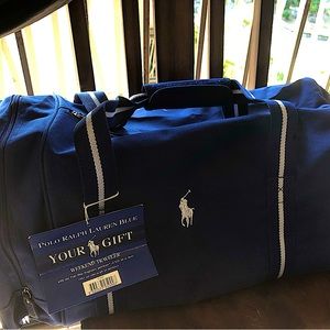 Polo Ralph Lauren Blue/white Duffle bag.